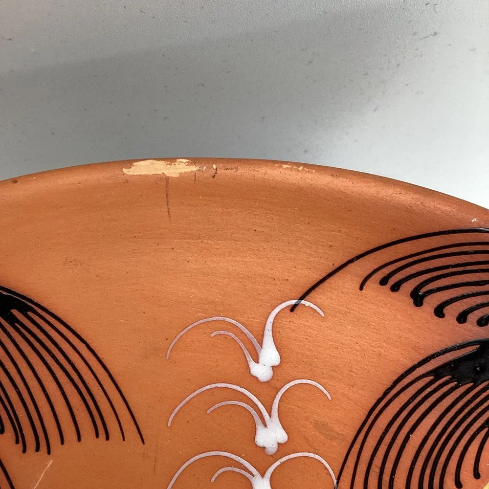 Tropical Wall Art‎ Plate Palm Tree Sunset Decor